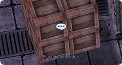 Pile of gunpowder