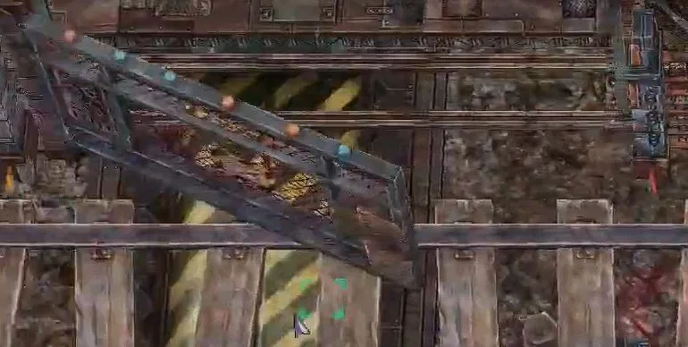 OS Blockade map with gate opening