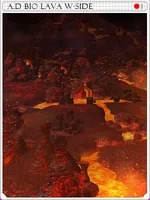 Dimensional Volcano West Card