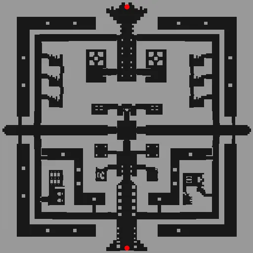 Nameless Island Monastery Basement Floor 1 map