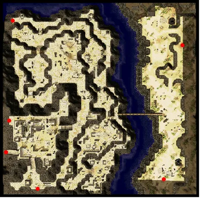 Fortress Saint Darmai, East Side map