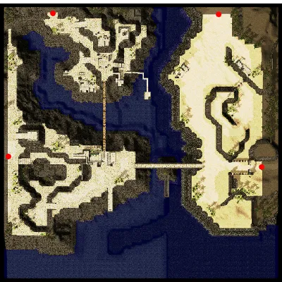 Fortress Saint Darmain, South Side map