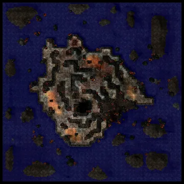 Krakatau Volcanic Island map