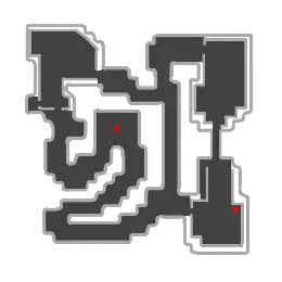 Geffen Underground Dungeon Floor 3 map
