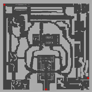 Glast Heim Monastery map
