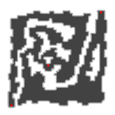Izlude Underwater Cave Dungeon Floor 1 map