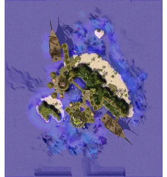 Jawaii, the Honeymoon Island map