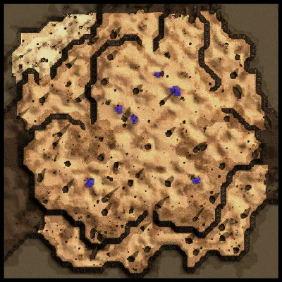 Dimensional Gap in Sograt Desert map