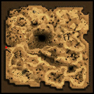Dimensional Gap in Sograt Desert map