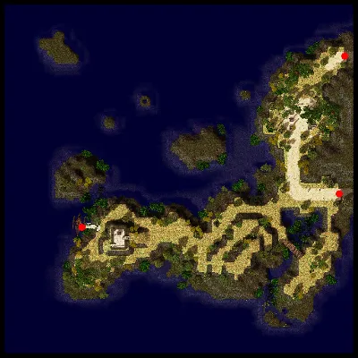 Hugel Odin's Temple, West Side map