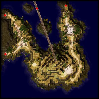 Hugel Odin's Temple, South Side map