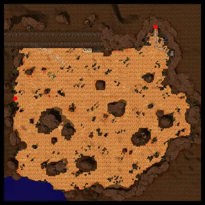 Kiwawa Desert map