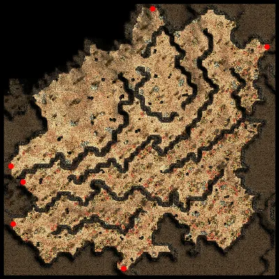 El Mes Plateau map