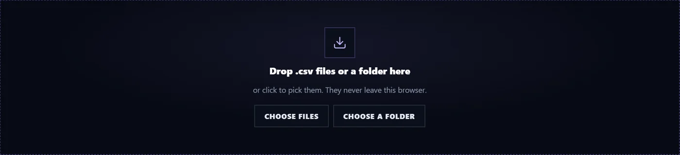 Drop the file in