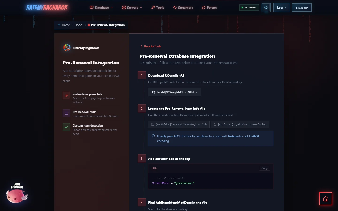 Pre-Renewal Integration