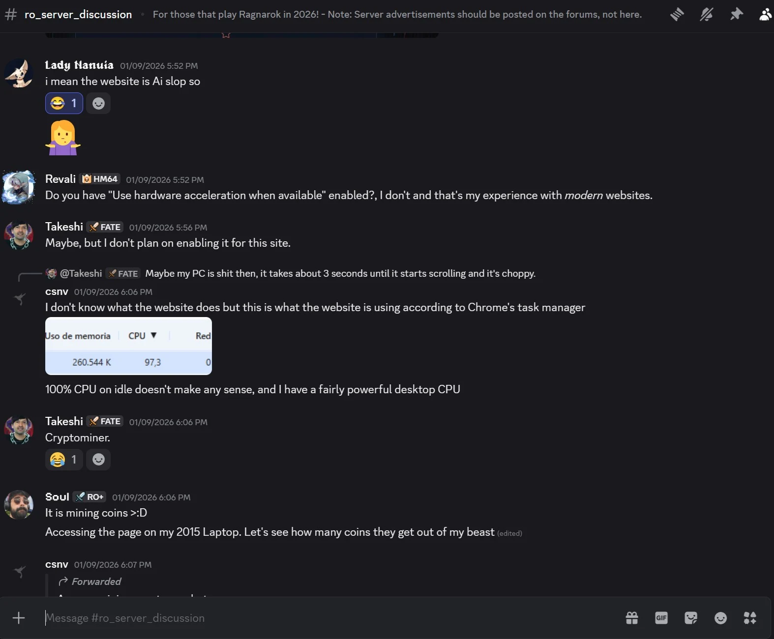 CPU and cryptominer