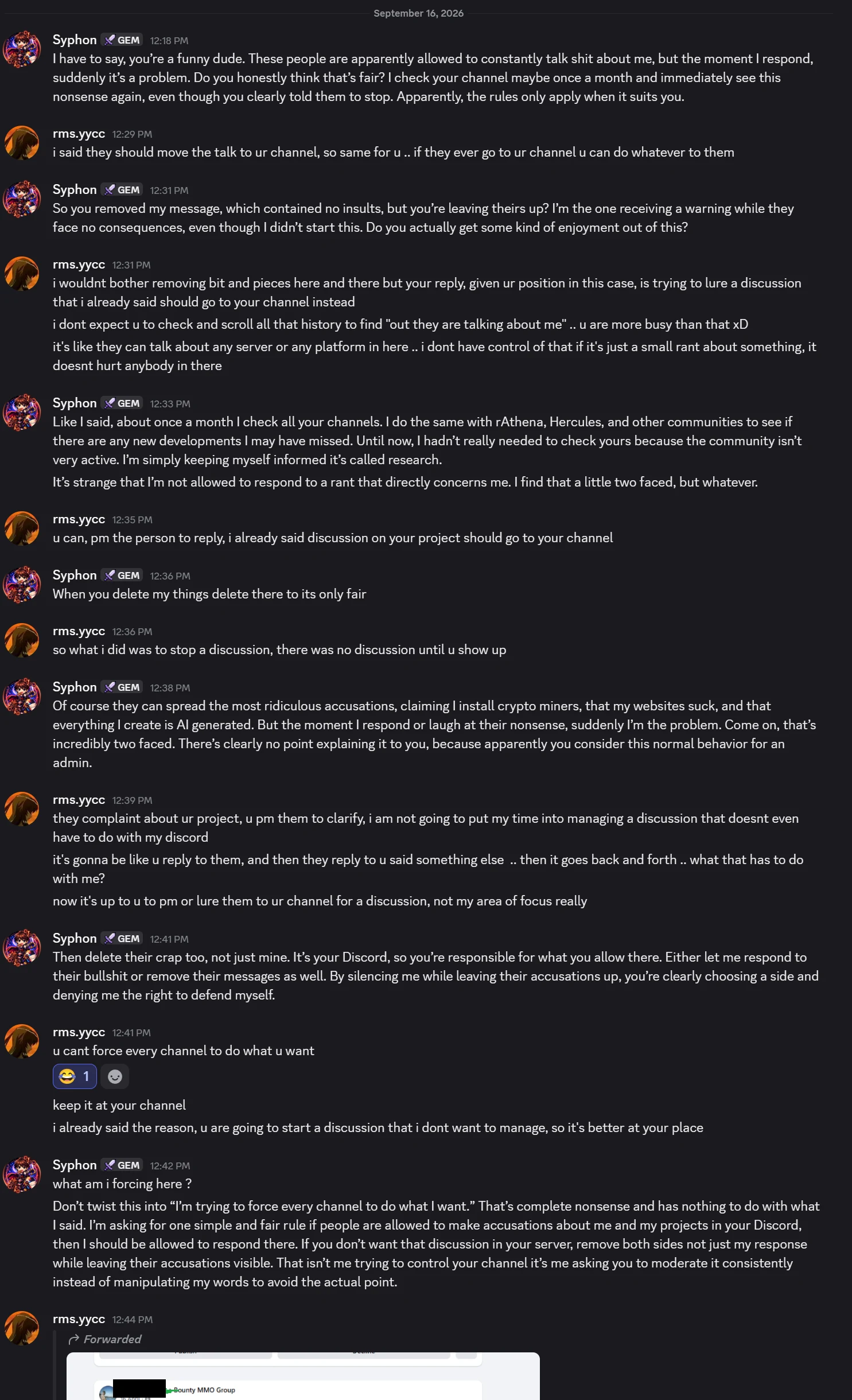 Conversation part 1